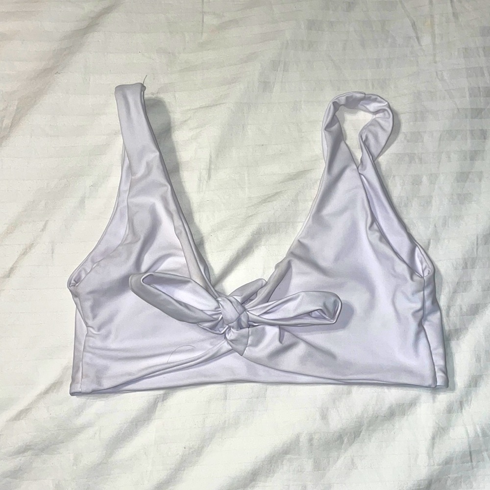 Zaful white bikini top
